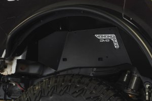 Ford Bronco Inner Fender Liners - Rear - DV8 Offroad - Aluminum - Satin Black - `21-`25
